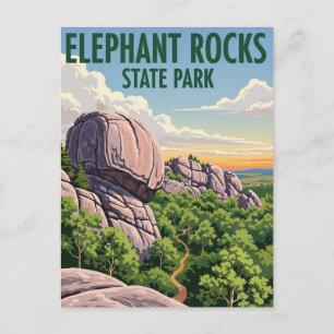 Carte Postale Elephant Rocks State Park Missouri Travel