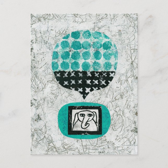 Carte postale Elephant Souvenir (Devant)