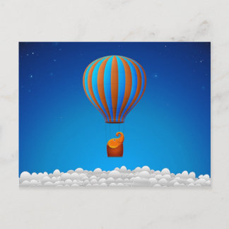 Carte Postale Eléphant volant