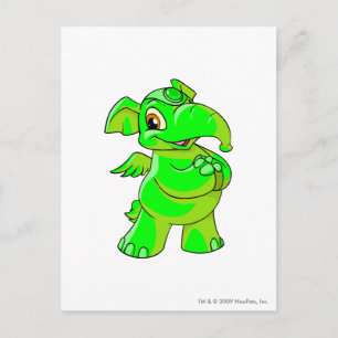Carte Postale Elephante Brillant.Pn