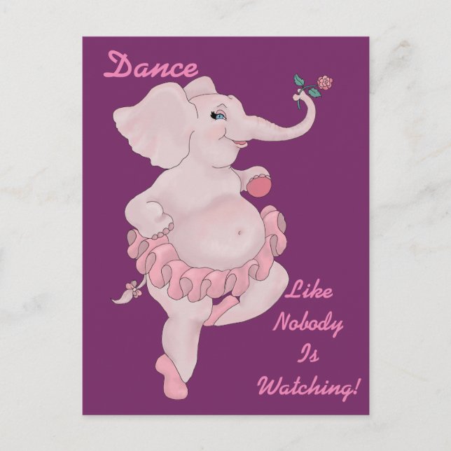 Carte Postale Elephantina Ballerina (Devant)