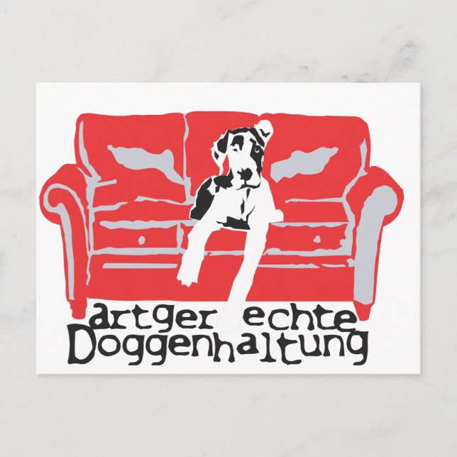 Carte Postale Élevage approprié des dogues (Devant)