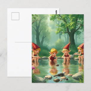 Carte Postale Elf Children