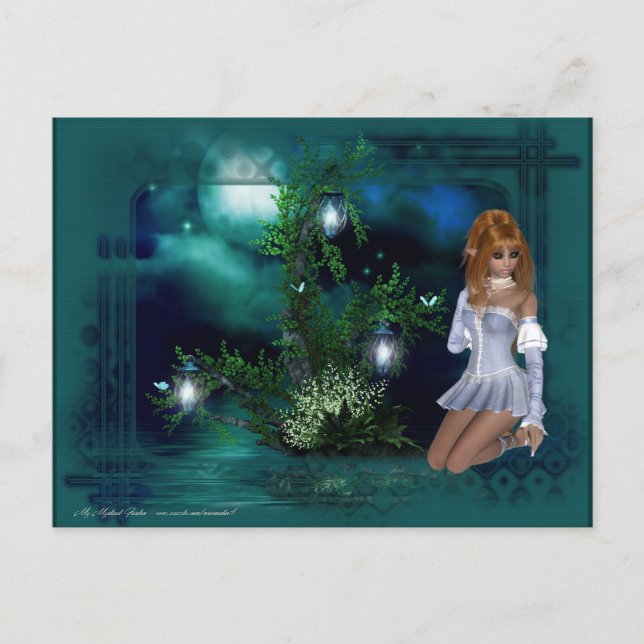 Carte Postale Elf Island Design Imaginaire (Devant)