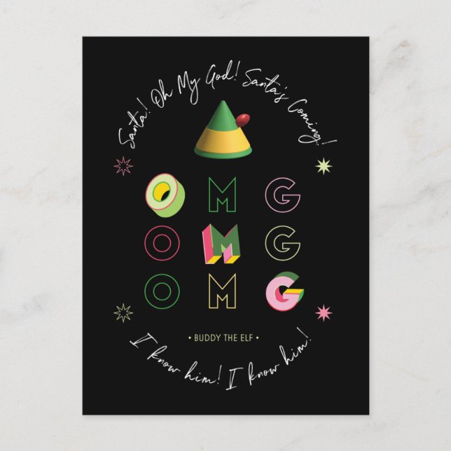 Carte Postale Elf le Film | Santa OMG (Devant)