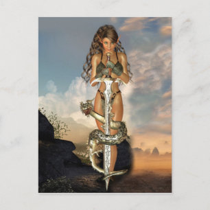 Carte Postale elfe guerrier