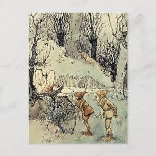 Carte Postale « Elfes dans le bois » par Arthur Rackham