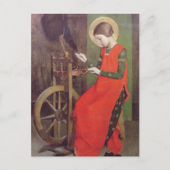Carte Postale Élisabeth de Hongrie par Marianne Stokes (Devant)