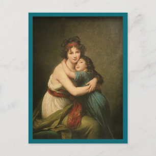 Carte Postale Elisabeth et sa fille