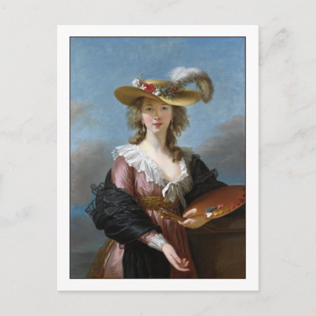 Carte Postale Elisabeth Vigee Lebrun Portrait autoportrait (Devant)