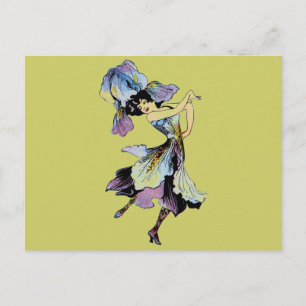 Carte Postale Elizabeth Gordon Iris Flower