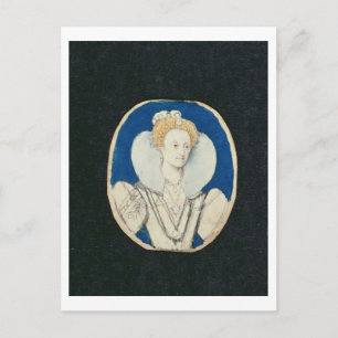 Carte Postale Elizabeth I, portrait miniature, (inachevé)