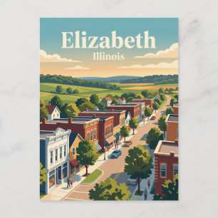 Carte Postale Elizabeth, Illinois