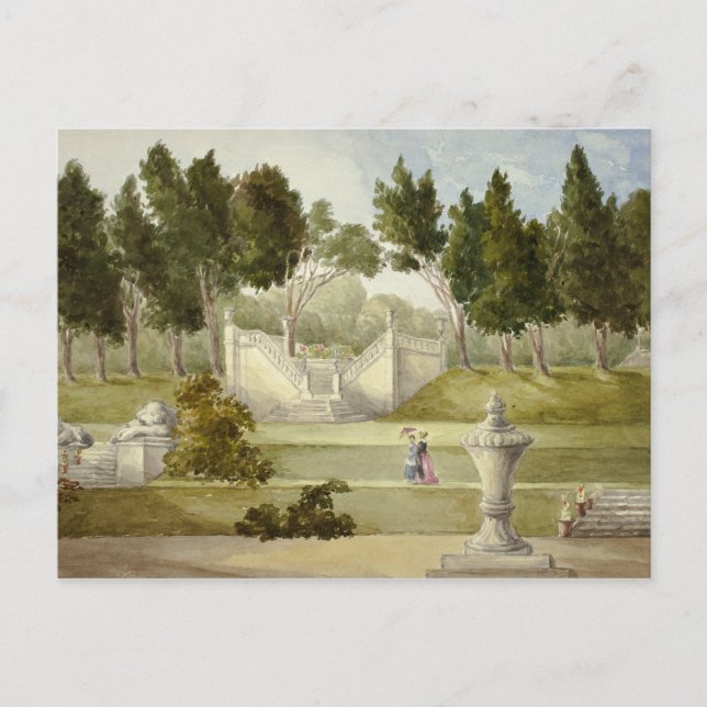 Carte Postale Elizabeth Murray - Jardin à Clifton Hall (Devant)