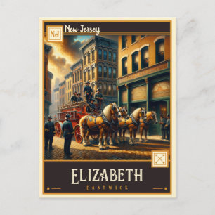 Carte Postale Elizabeth, New Jersey   Ancien