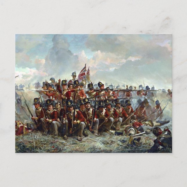 Carte Postale Elizabeth Thompson Le 28e régiment à Quatre (Devant)