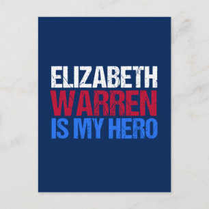 Carte Postale Elizabeth Warren est mon héros