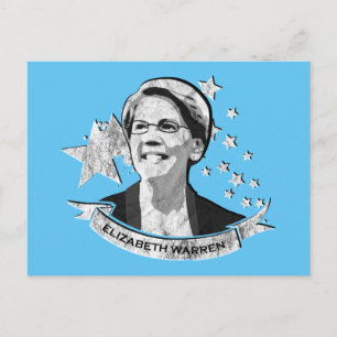 Carte Postale Elizabeth Warren Star Banner