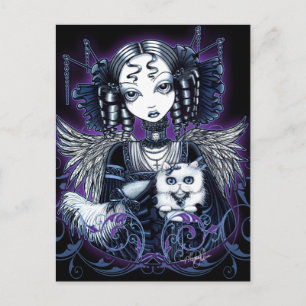 Carte postale Elizabeth White Persian Cat Angel