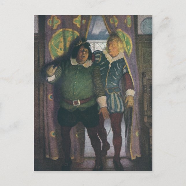 Carte Postale Elizabethans dans une auberge (Devant)