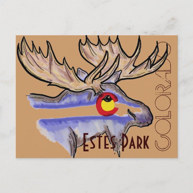 Carte postale Elk Estes Park Colorado (Devant)