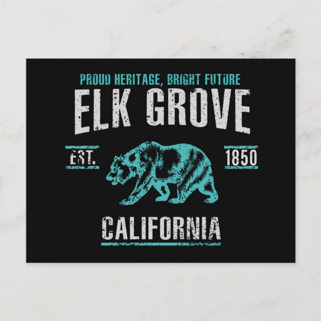 Carte Postale Elk Grove (Devant)