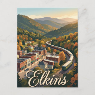 Carte Postale Elkins, Virginie-Occidentale