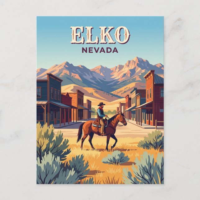 Carte Postale Elko, Nevada (Devant)