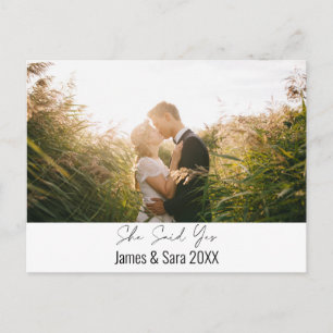 Carte Postale Elle A Dit Oui