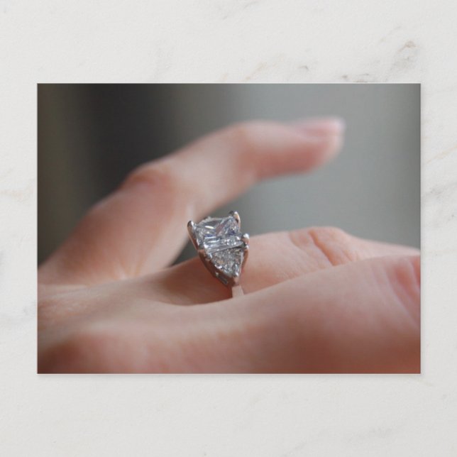 Carte Postale Elle a dit "Oui" (Devant)