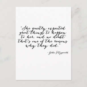 Carte Postale Elle attendait silencieusement de grandes choses