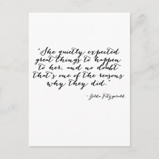 Carte Postale Elle attendait silencieusement de grandes choses