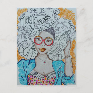 Carte Postale Elle Est...