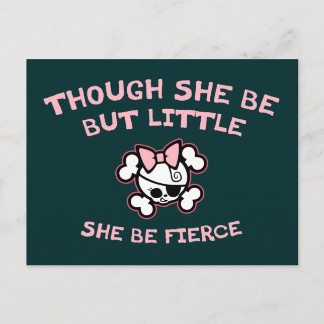 Carte Postale Elle Est Fierce (Devant)