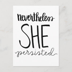 Carte Postale Elle Persista Postcard