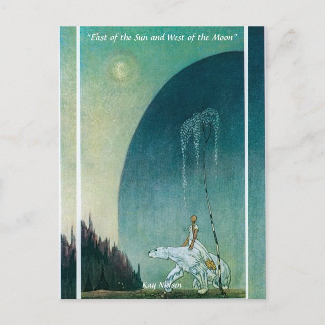 Carte Postale Elle tendit à l'ours Kay Nielsen (Devant)