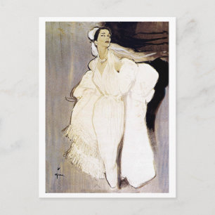 Carte Postale Elle voit son amant ! Élégant, Romance, Vintage