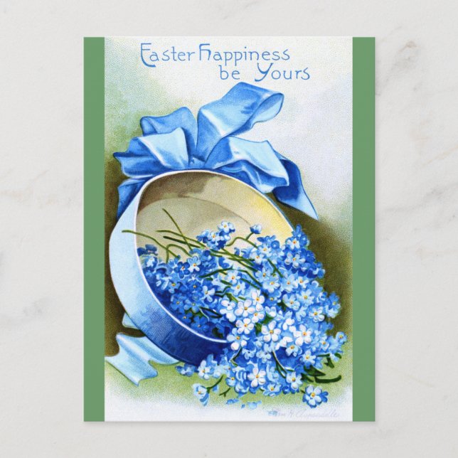 Carte Postale Ellen H. Clapsaddle : Boîte de Forget-Me-Not (Devant)