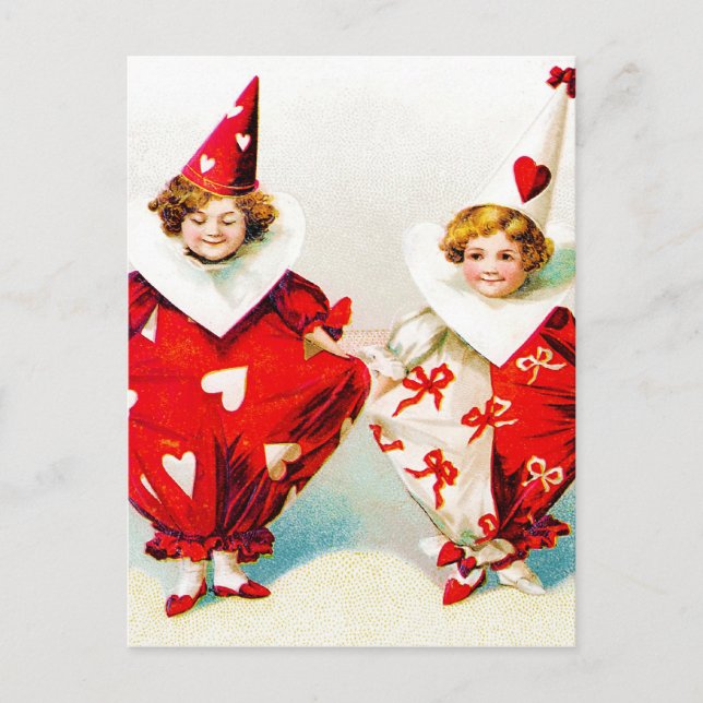 Carte Postale Ellen H. Clapsaddle Pierrot Children (Devant)