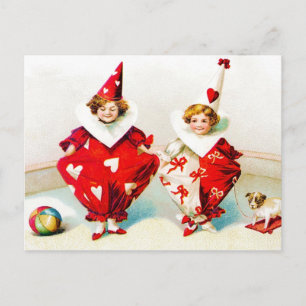 Carte Postale Ellen H. Clapsaddle Pierrot Enfants