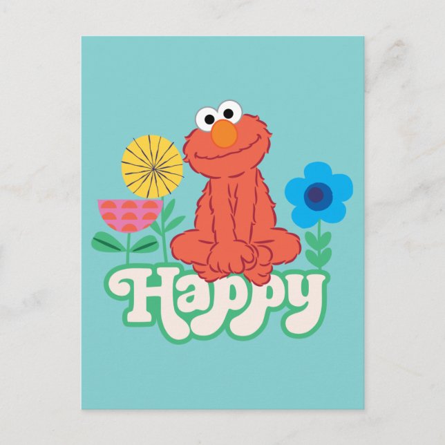 Carte Postale Elmo Happy ! (Devant)