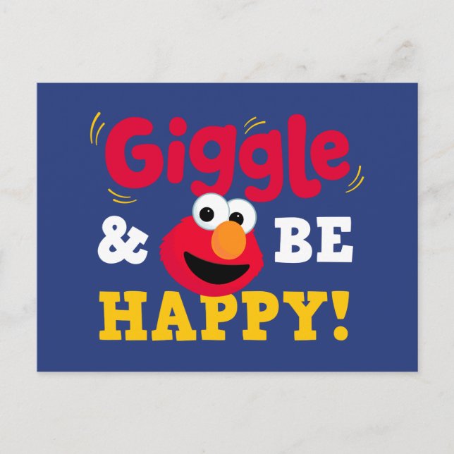 Carte Postale Elmo Rire et être Heureux (Devant)