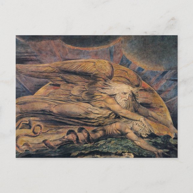 Carte Postale Elohim créant Adam (Devant)