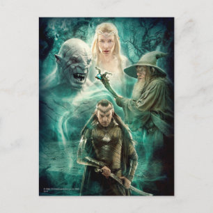 Carte Postale ELROND™, Azog, Galadriel, & Gandalf Graphic