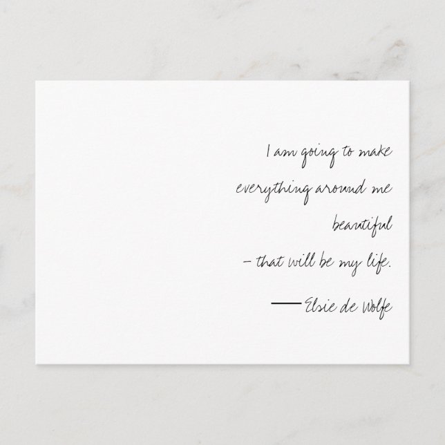 Carte postale Elsie de Wolfe (Devant)