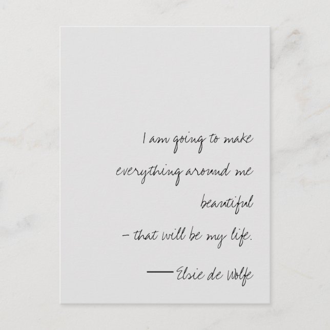 Carte postale Elsie de Wolfe (Devant)