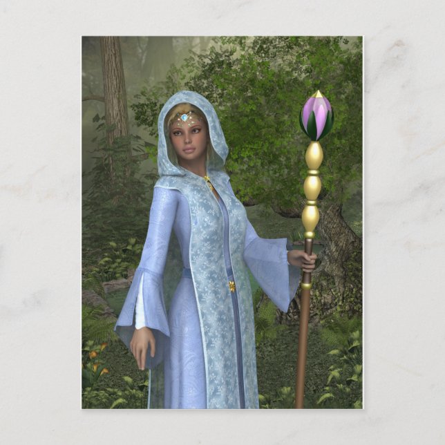 Carte Postale Elven Maiden in Blue (Devant)