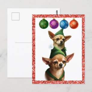Carte Postale Elves du Chihuahua