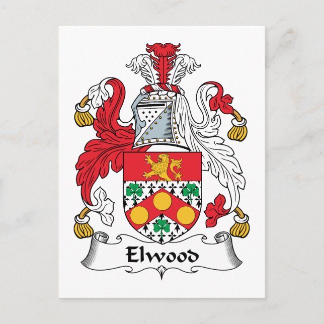 Carte Postale Elwood Family Crest (Devant)