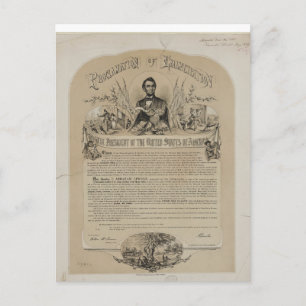 Carte Postale Emancipation Proclamation B B Russell & Co (1868)